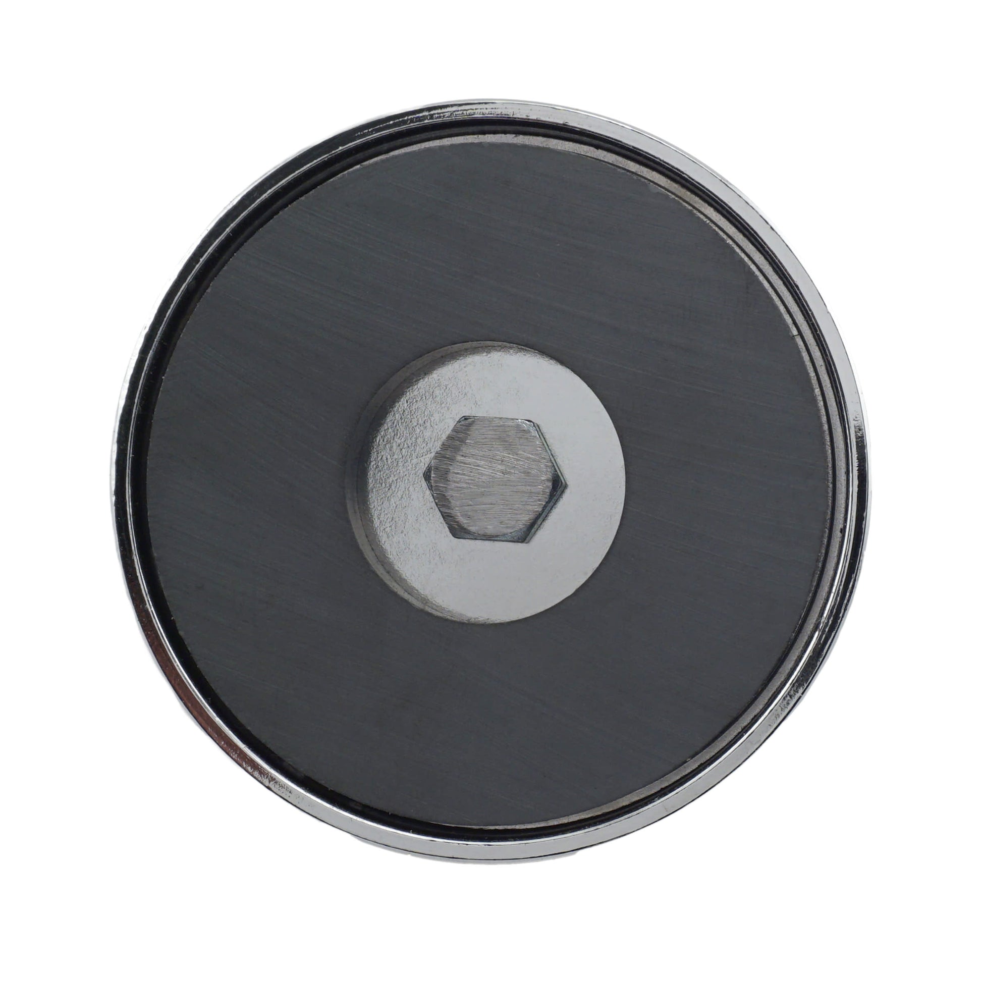 Load image into Gallery viewer, RB70B3N Heavy-Duty Ceramic Round Base Magnet with Bolt and Nuts - Top View