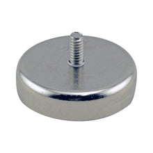 Load image into Gallery viewer, CACM200 Heavy-Duty Ceramic Round Base Magnet with Male Thread - 45 Degree Angle View