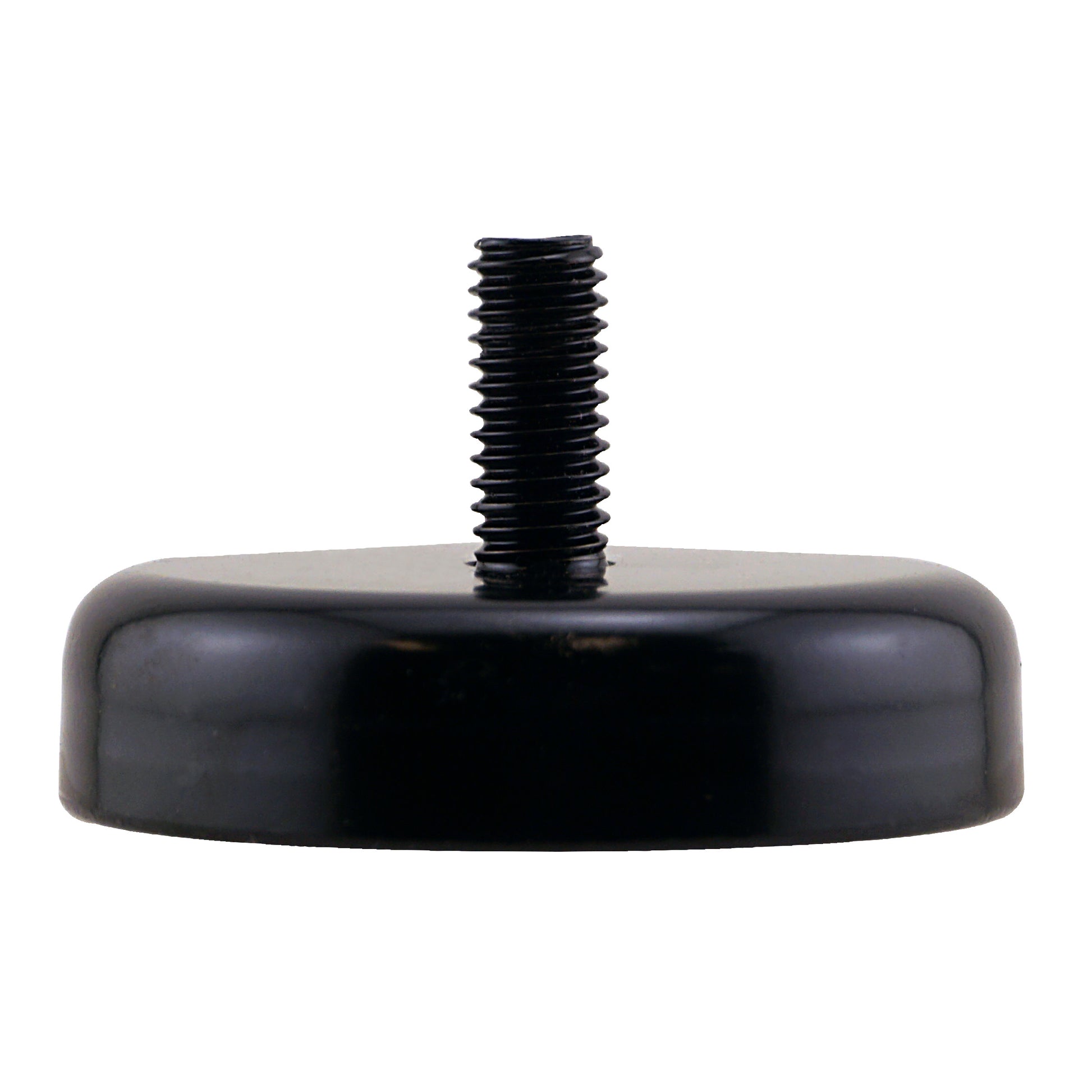 Load image into Gallery viewer, CACM250BPC Heavy-Duty Ceramic Round Base Magnet with Male Thread - Side View