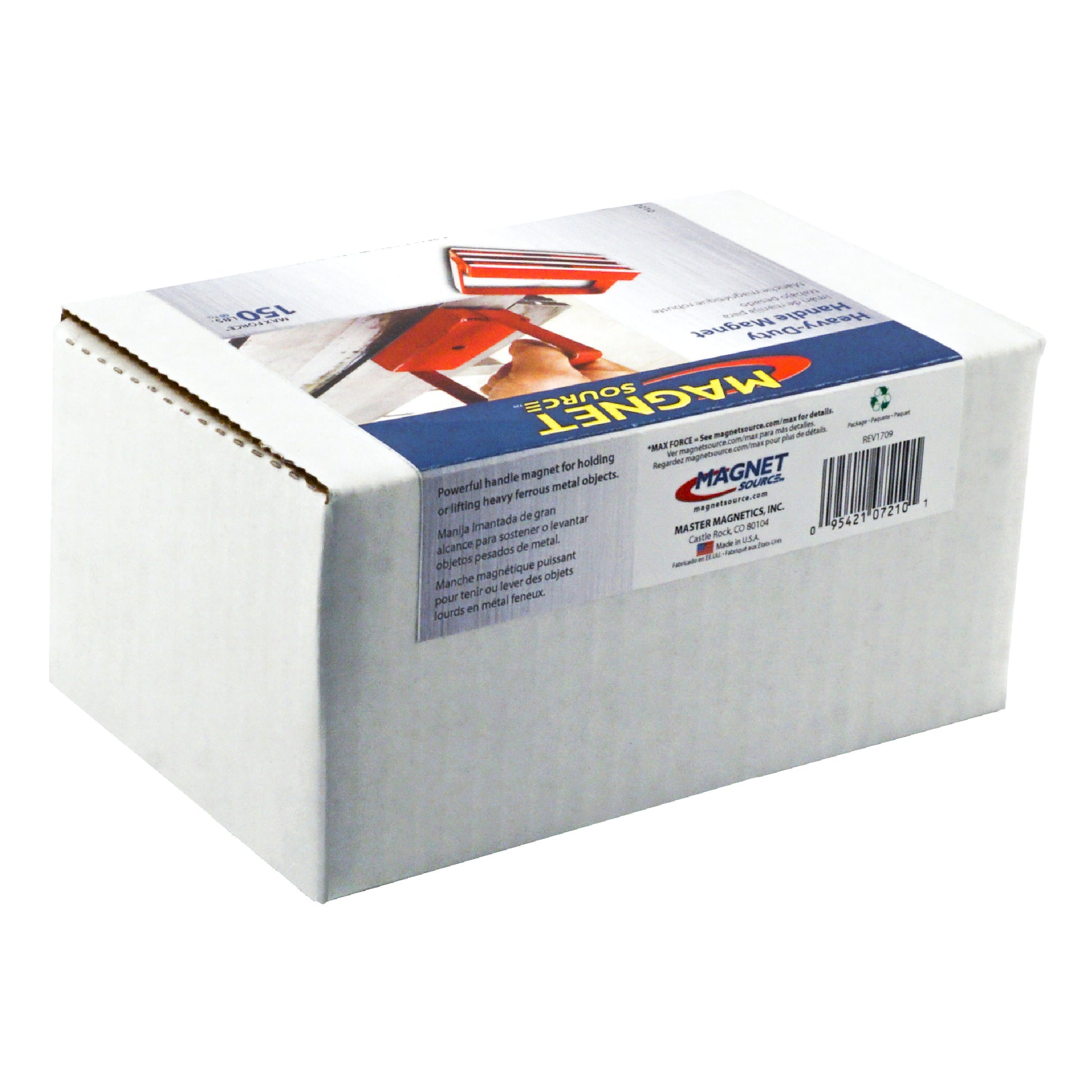 Load image into Gallery viewer, 07210 Heavy-Duty Handle Magnet - Back of Packaging