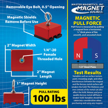 Load image into Gallery viewer, 07541 Heavy-Duty Holding and Retrieving Magnet - Side View