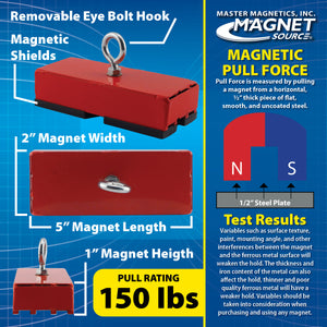 07542 Heavy-Duty Holding and Retrieving Magnet - Front View