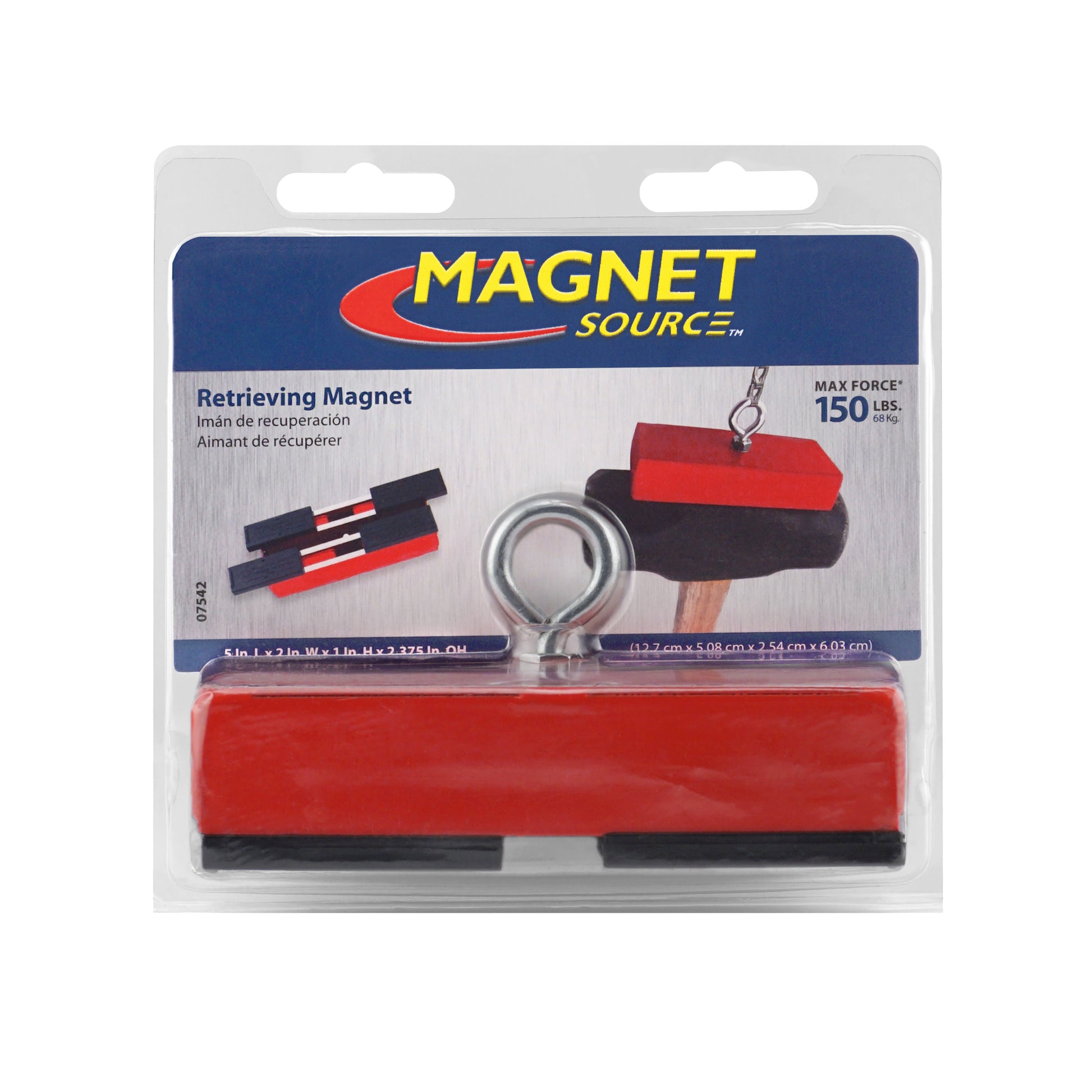 Load image into Gallery viewer, 07542 Heavy-Duty Holding and Retrieving Magnet - Side View