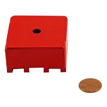 Load image into Gallery viewer, 370-30B Heavy-Duty Holding and Retrieving Magnet - Compared to Penny for Size Reference