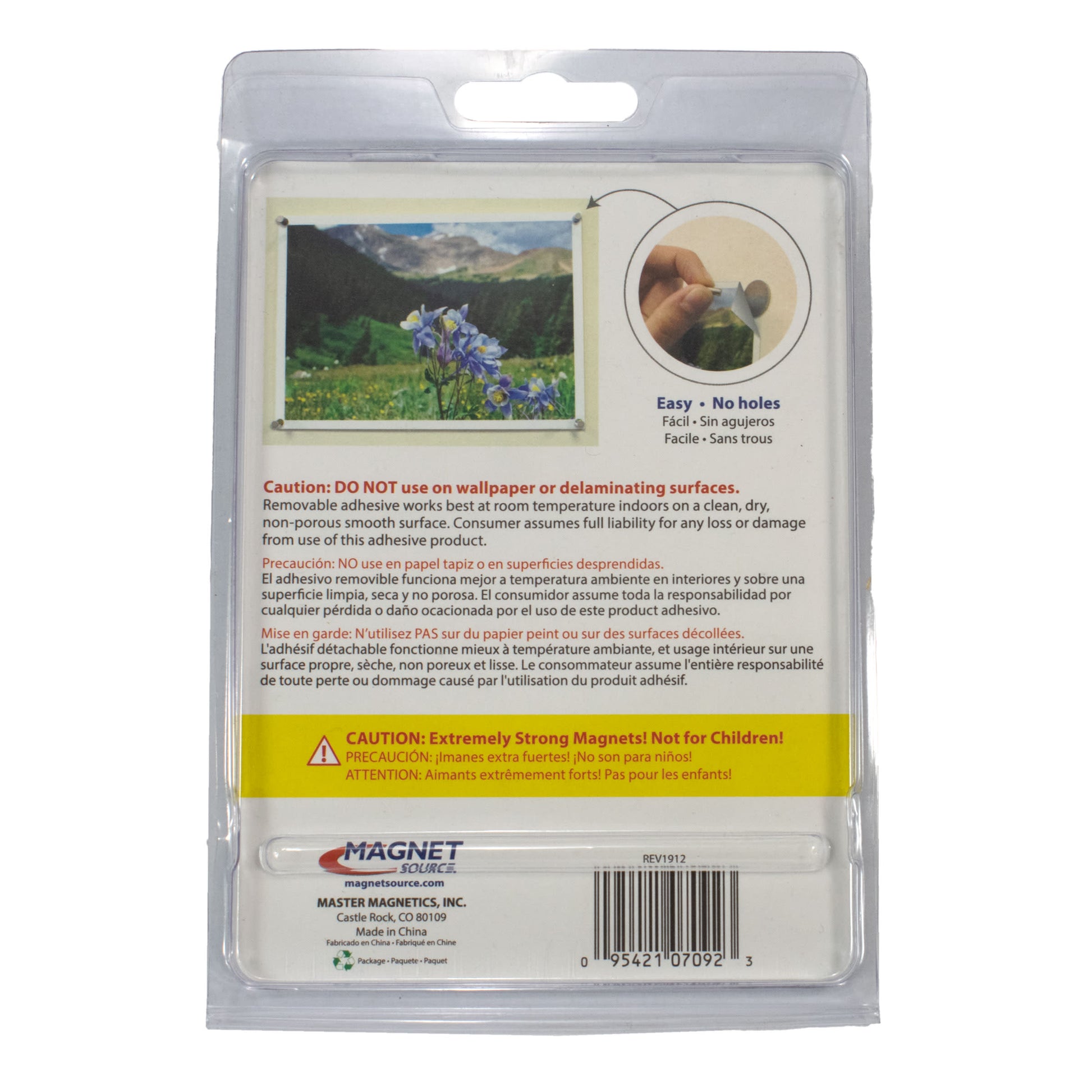 Load image into Gallery viewer, 07092 Magnet Anywhere™ (5pk) - Back of Packaging