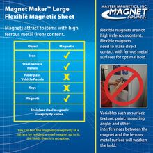 Load image into Gallery viewer, 07060 Magnet Maker™ Flexible Magnetic Sheet - Back View