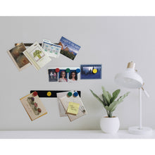 Load image into Gallery viewer, 08046 Magnetic Bulletin Bar - White - In Use