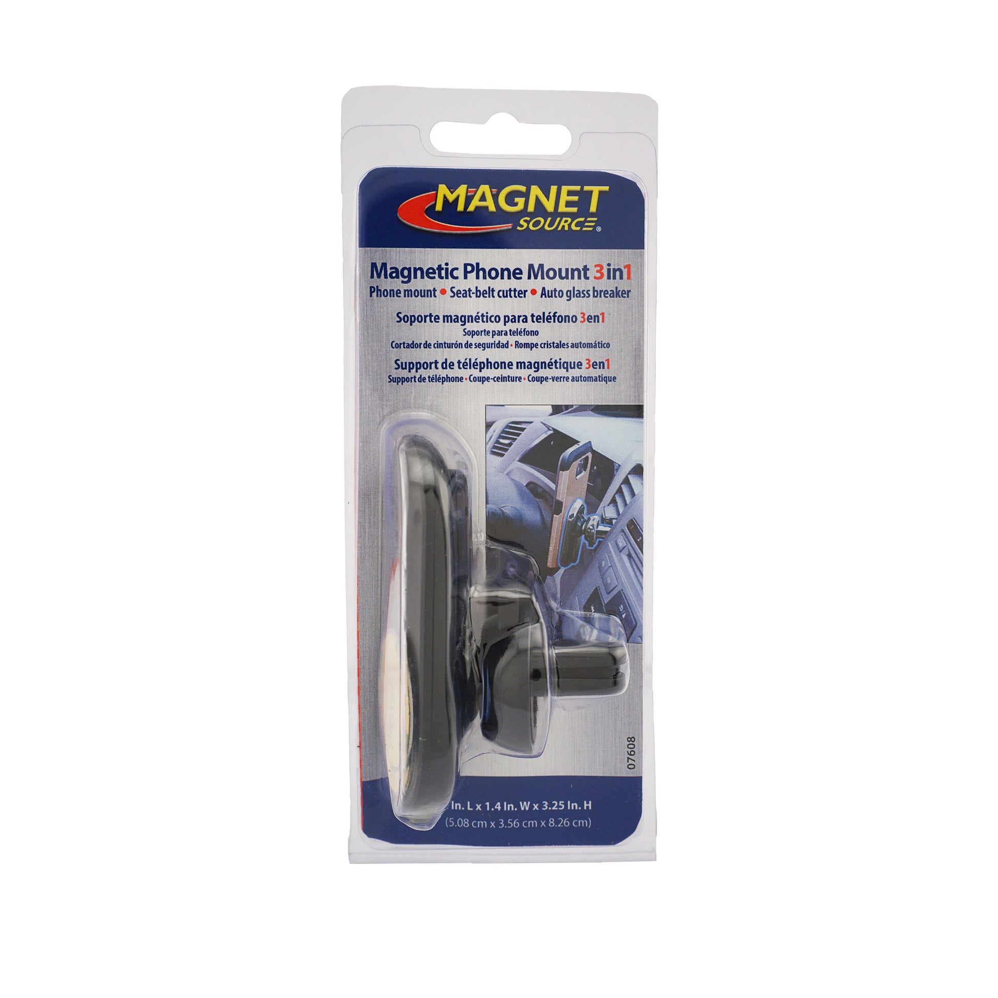 Load image into Gallery viewer, 07608 Magnetic Cell Phone Mount 3-in-1, Car Vent Attachment - Side View