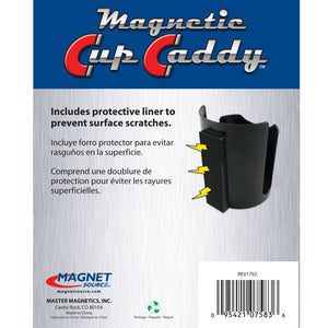 07583 Magnetic Cup Caddy™, Black - Back of Packaging