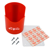 Load image into Gallery viewer, 07615 Magnetic Cup Caddy™ Plus, Red - 45 Degree Angle View