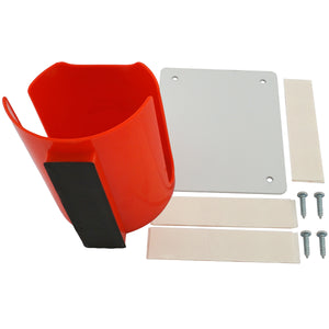 07615 Magnetic Cup Caddy™ Plus, Red - 45 Degree Angle View