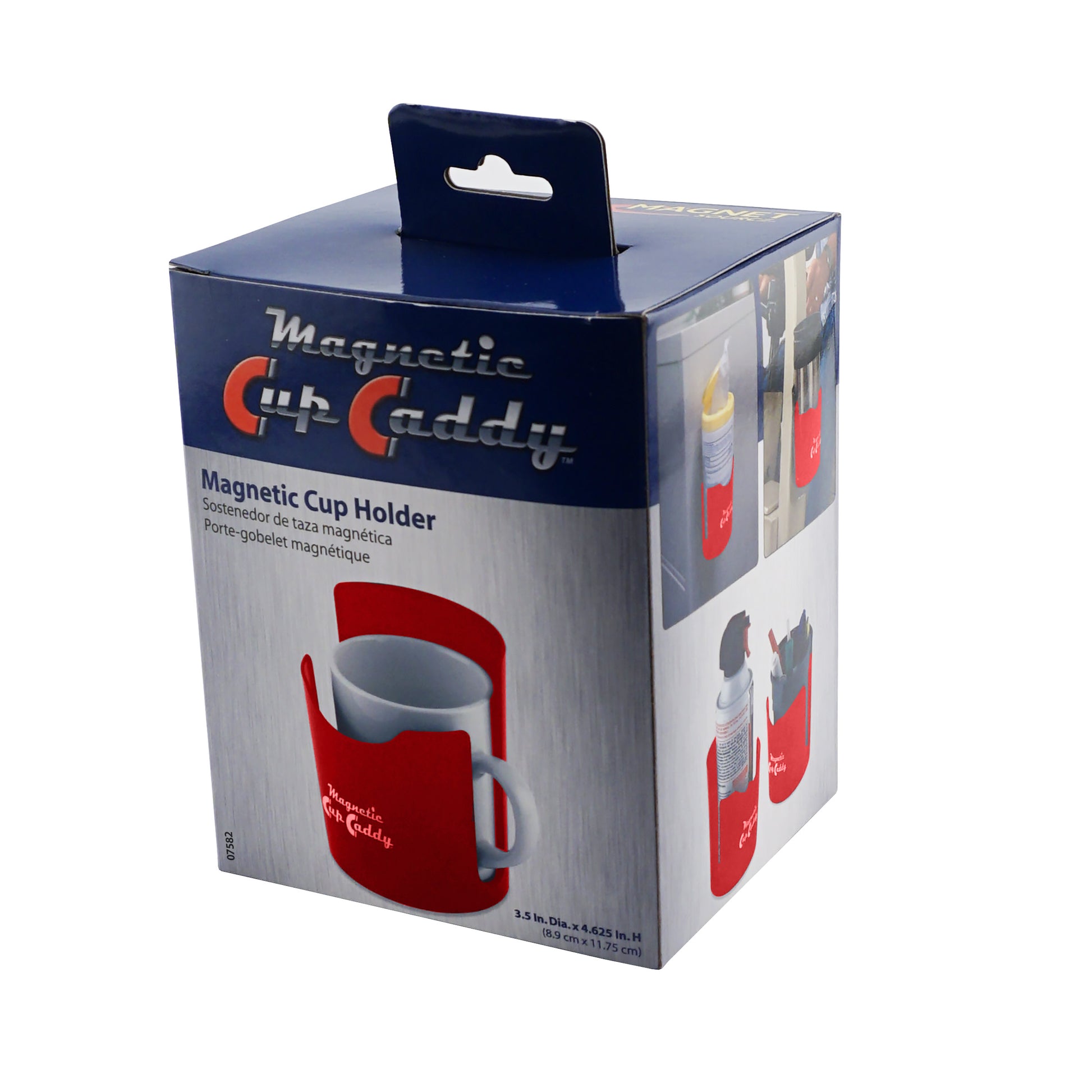 Load image into Gallery viewer, 07582 Magnetic Cup Caddy™, Red - 45 Degree Angle View