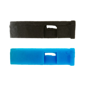 50651 Magnetic Key Caps (2pk, Blue/Black) - Top View