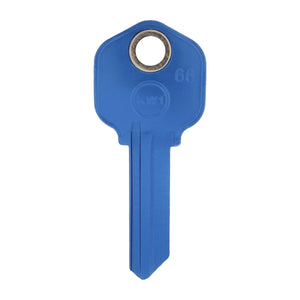 50663 Magnetic Key, KW1-66 Blue - Front View