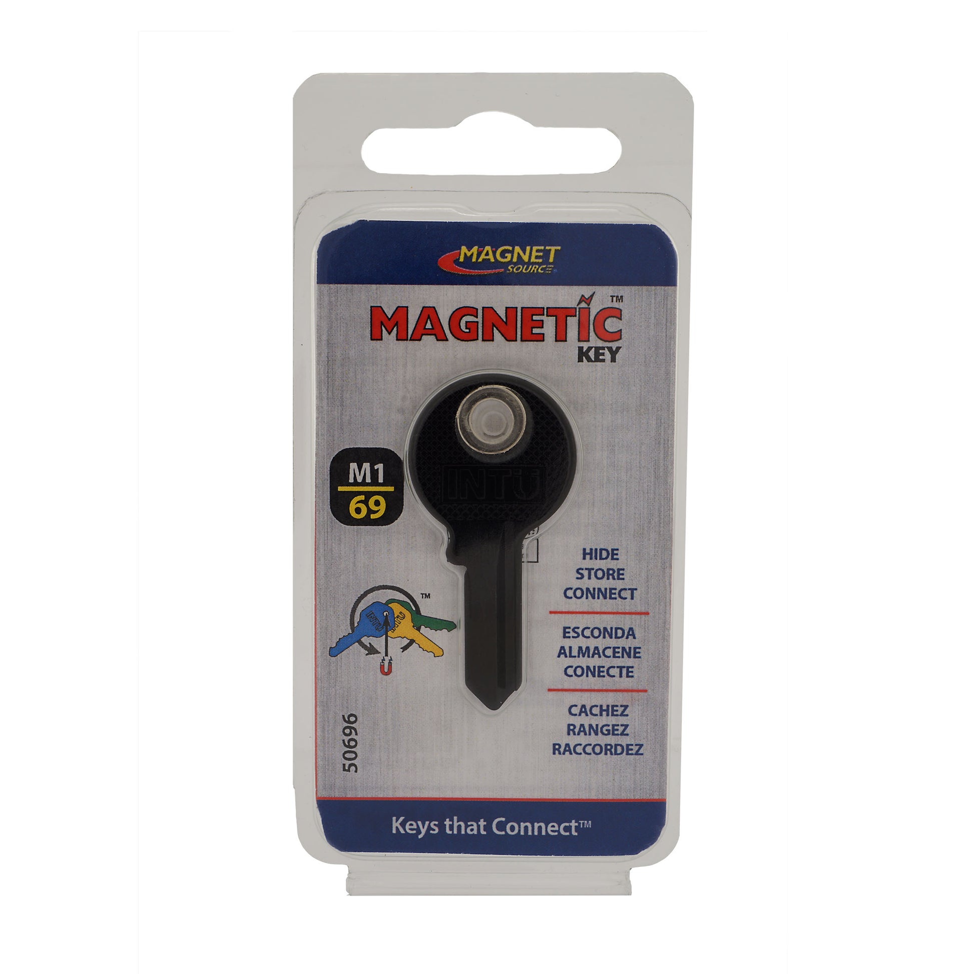 Load image into Gallery viewer, 50696 Magnetic Key, M1-69 Black - Side View