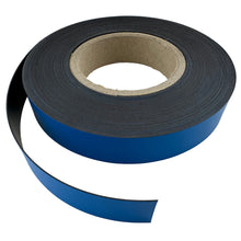 Load image into Gallery viewer, ZGN03040B/WKS50 Magnetic Labeling Strip w/ Blue Vinyl Surface - 45 Degree Angle View