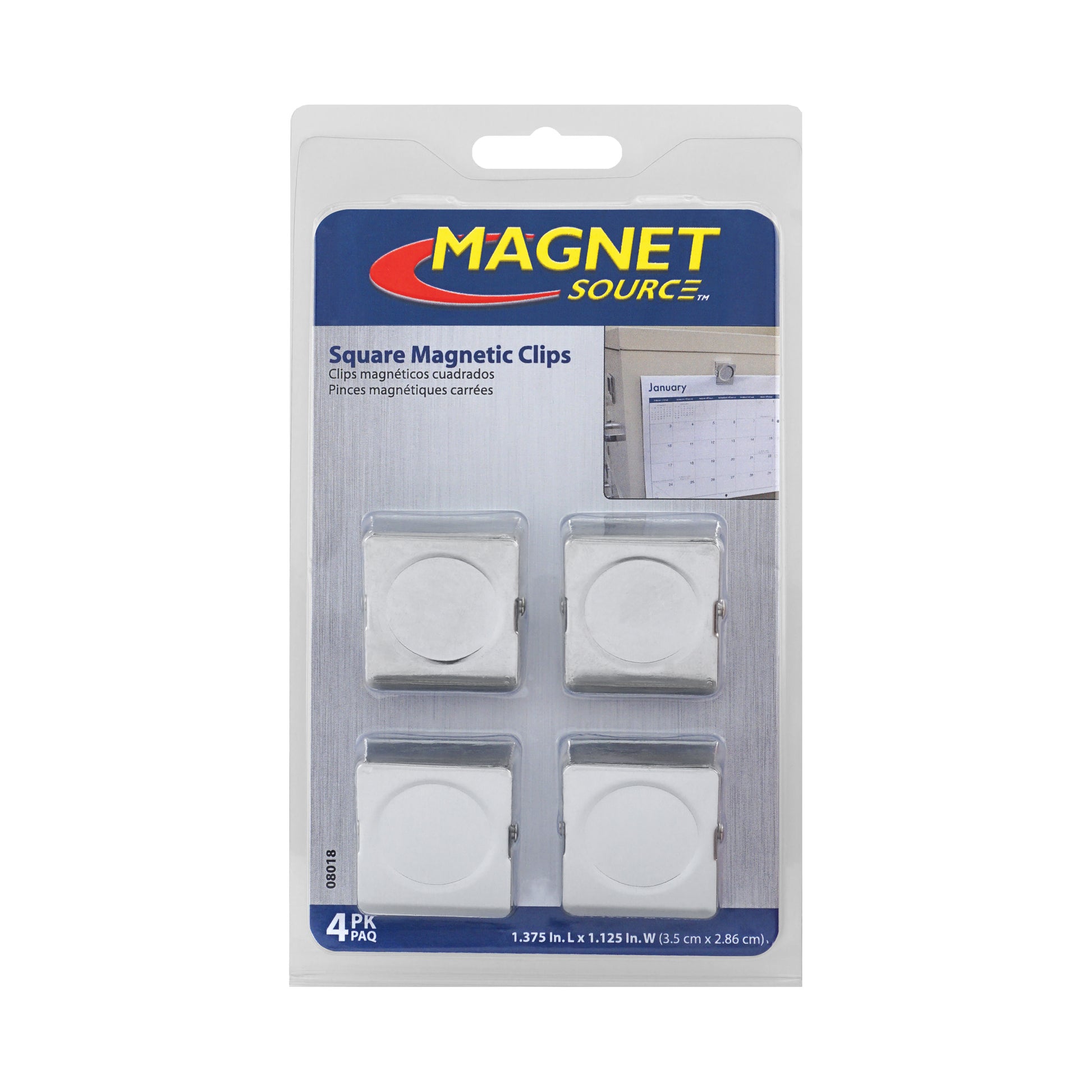 Load image into Gallery viewer, 08018 Magnetic Metal Clips (4pk) - Packaging