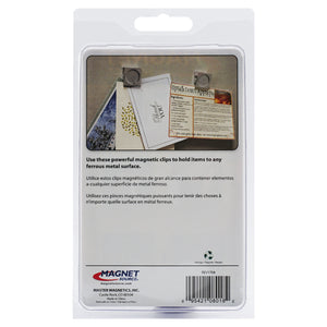 08018 Magnetic Metal Clips (4pk) - Back of Packaging