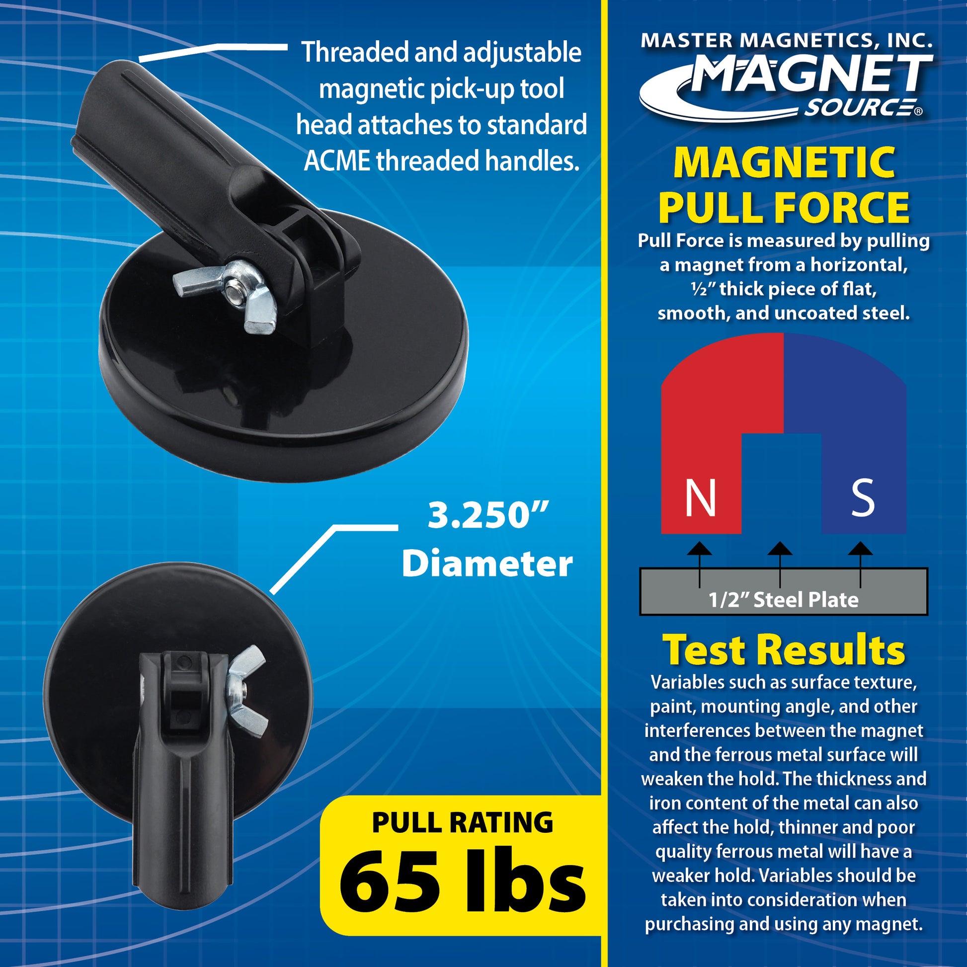 Load image into Gallery viewer, 07508 Magnetic Pick-Up Tool Attachment - Specifications