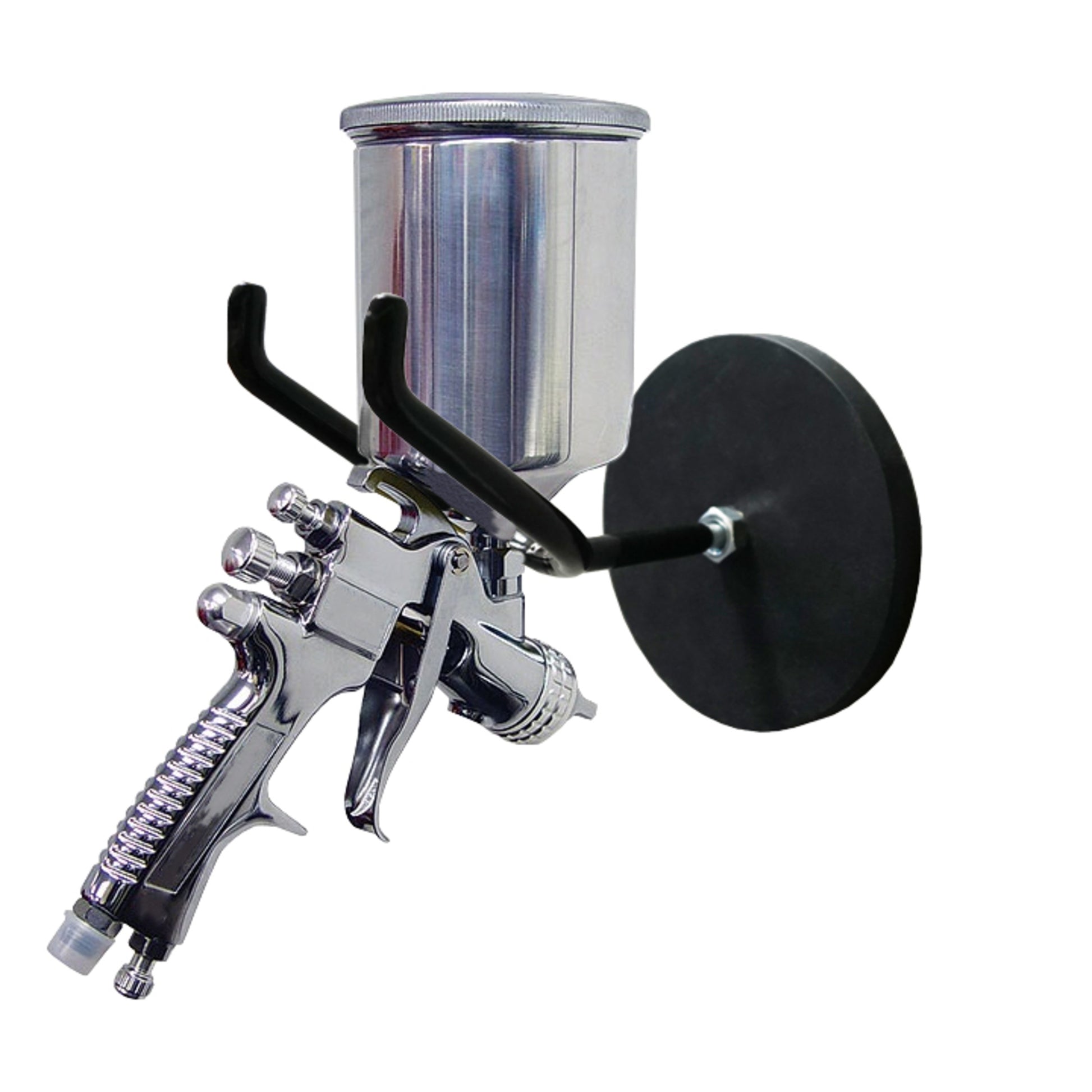 Load image into Gallery viewer, PGHNADR351 Magnetic Spray Gun Holder - In Use