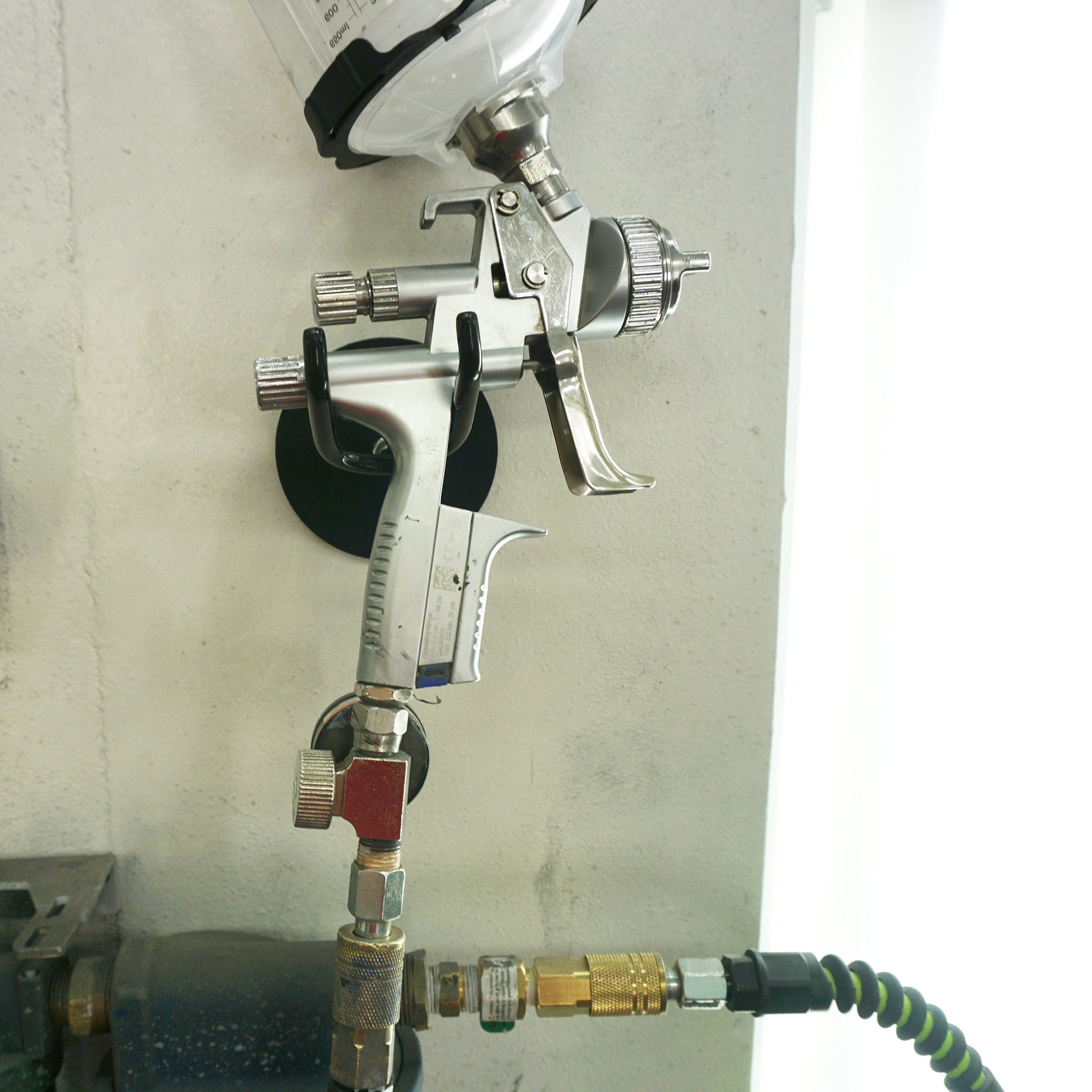 Load image into Gallery viewer, PGHNADR351 Magnetic Spray Gun Holder - In Use