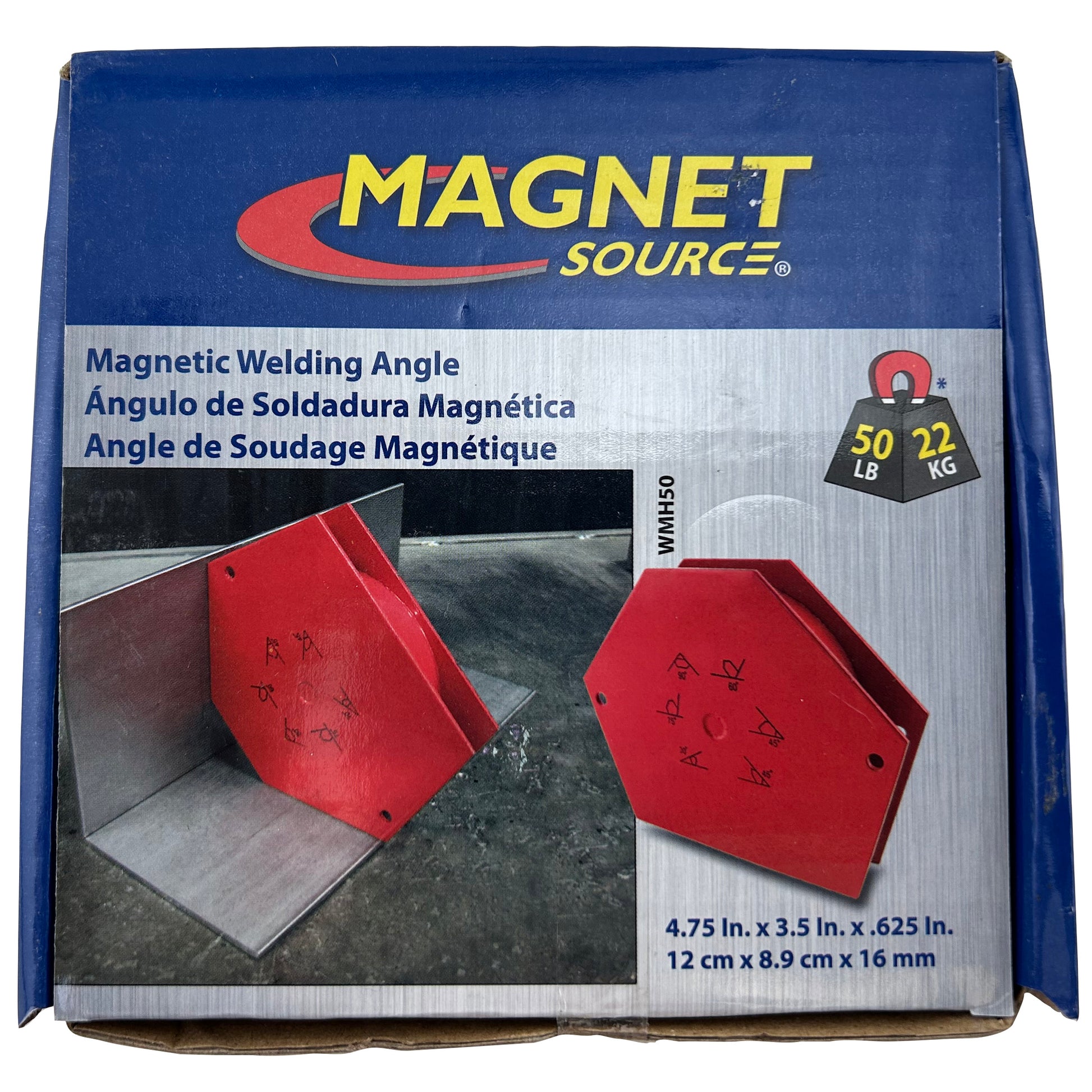 Load image into Gallery viewer, WMH50 Magnetic Welding Angle Protractor - 45 Degree Angle View