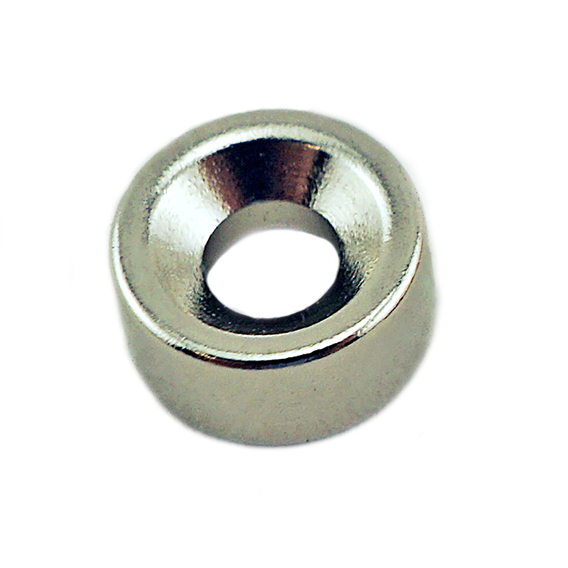 Load image into Gallery viewer, NR002507NCTS Neodymium Countersunk Ring Magnet - 45 Degree Angle View