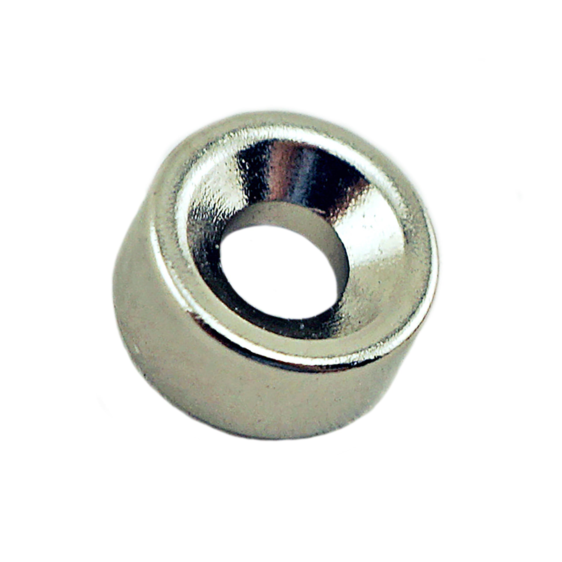 Load image into Gallery viewer, NR002507NCTS Neodymium Countersunk Ring Magnet - 45 Degree Angle View