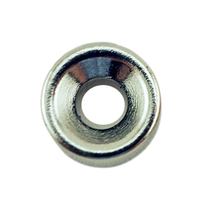 NR002507NCTS Neodymium Countersunk Ring Magnet - 45 Degree Angle View