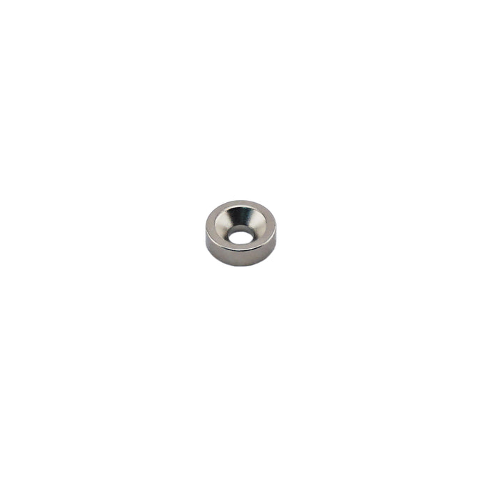 NR003714NBX Neodymium Countersunk Ring Magnet - Front View