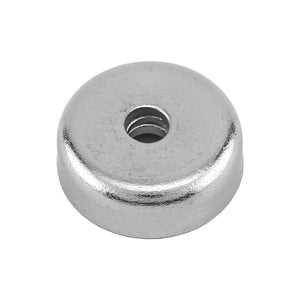 NAC007500NBX Neodymium Countersunk Round Base Assembly - 45 Degree Angle View