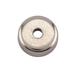 NAC007500NBX Neodymium Countersunk Round Base Assembly - Top View