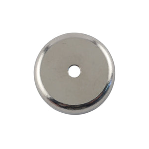 NAC015000NBX Neodymium Countersunk Round Base Assembly - Bottom View