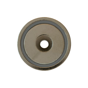 NAC017500NBX Neodymium Countersunk Round Base Assembly - Top View