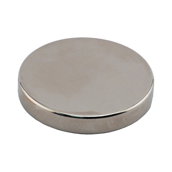 ND45-1.5X25N Neodymium Disc Magnet - 45 Degree Angle View