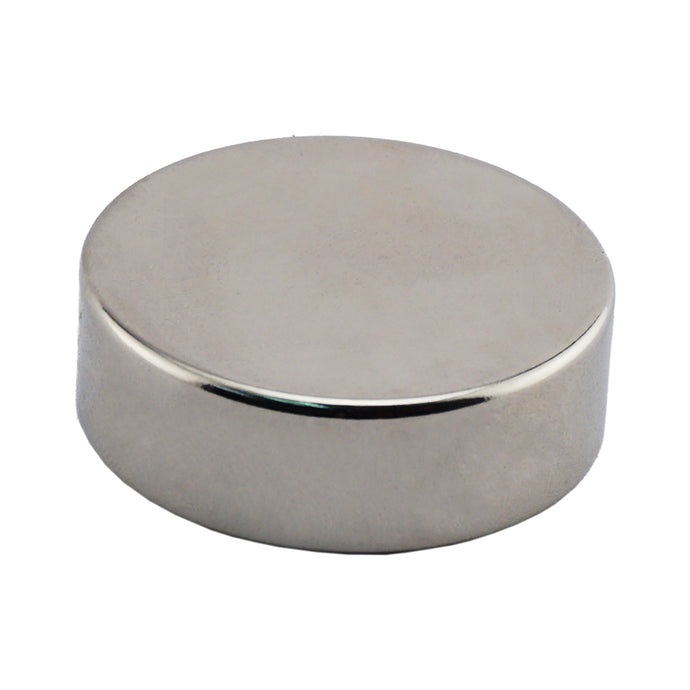 ND45-1.5X50N Neodymium Disc Magnet - 45 Degree Angle View