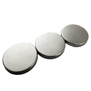 07047 Neodymium Disc Magnets (3pk) - 45 Degree Angle View