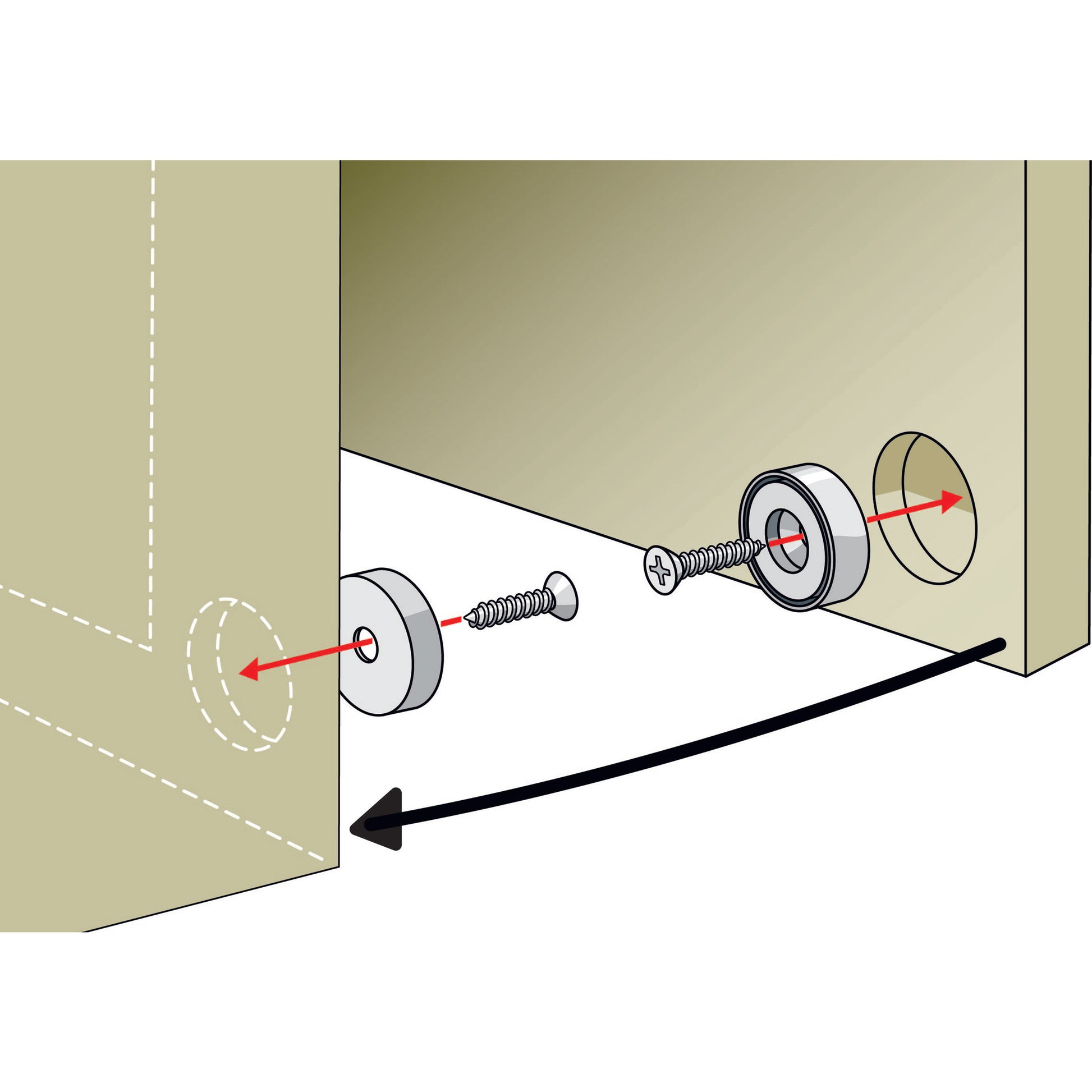 Load image into Gallery viewer, NMLKIT5 Neodymium Latch Magnet Kit (1 set) - In Use