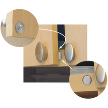 Load image into Gallery viewer, 07571 Neodymium Latch Magnet Kit (2 sets) - In use latching cabinet door