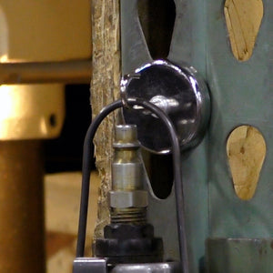 NA012500N Neodymium Magnetic Hook - In Use Holding a Heavy Tool