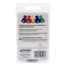 Load image into Gallery viewer, 08013 Neodymium Magnetic Push Pins (10pk) - Back of Packaging