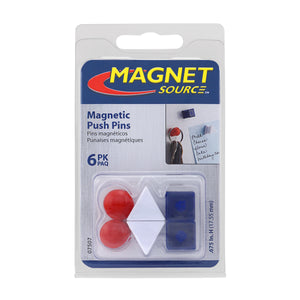 07507 Neodymium Magnetic Push Pins (6pk) - Packaging