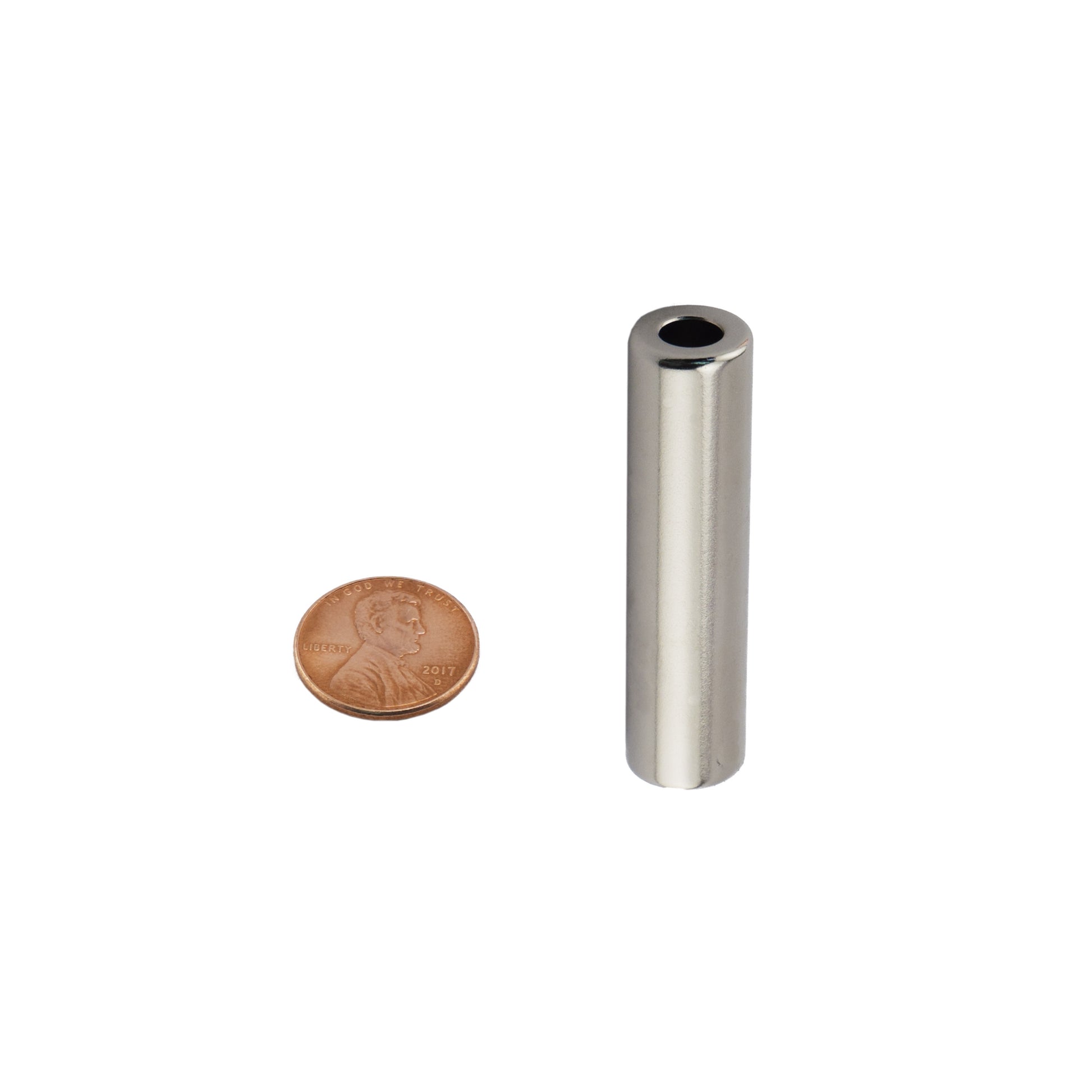 Load image into Gallery viewer, NR005026N Neodymium Ring Magnet - Compared to Penny for Size Reference