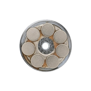 RB20N-NEOBX Neodymium Round Base Magnet - Bottom View