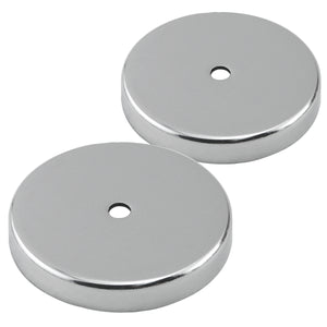 RB50N-NEOX2 Neodymium Round Base Magnets (2pk) - 45 Degree Angle View