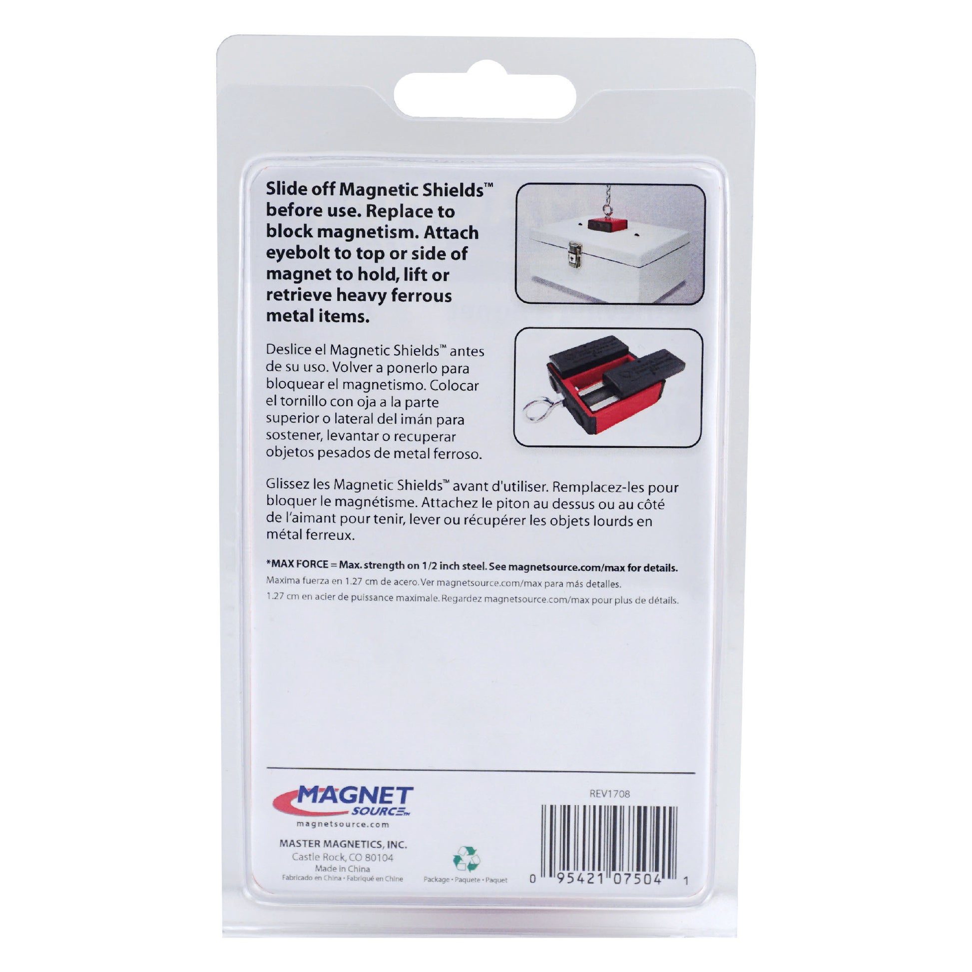 Load image into Gallery viewer, 07504 Standard Retrieving Magnet - Back of Packaging