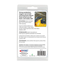 Load image into Gallery viewer, 07548 Super Blue™ Swinging Magnetic Hook - Back of Packaging