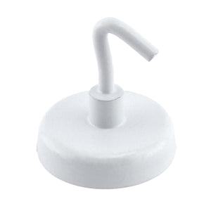 07291 White Magnetic Hooks (2pk) - 45 Degree Angle View