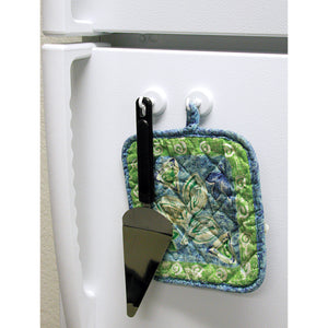 07291 White Magnetic Hooks (2pk) - In Use