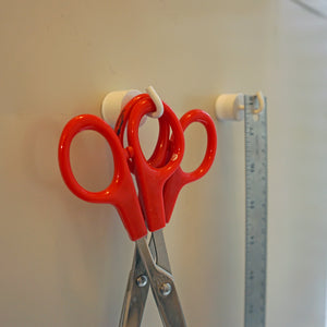 MHHH18 White Neodymium Magnetic Hook - In Use